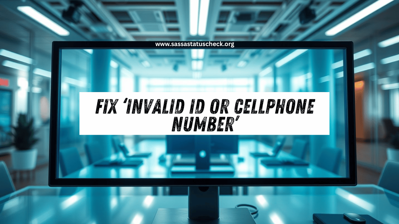 Fix ‘Invalid ID or Cellphone Number’