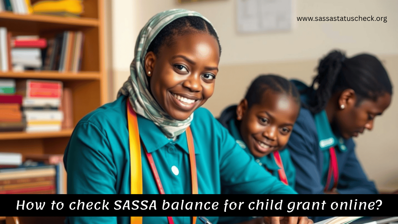 How to check SASSA balance for child grant online