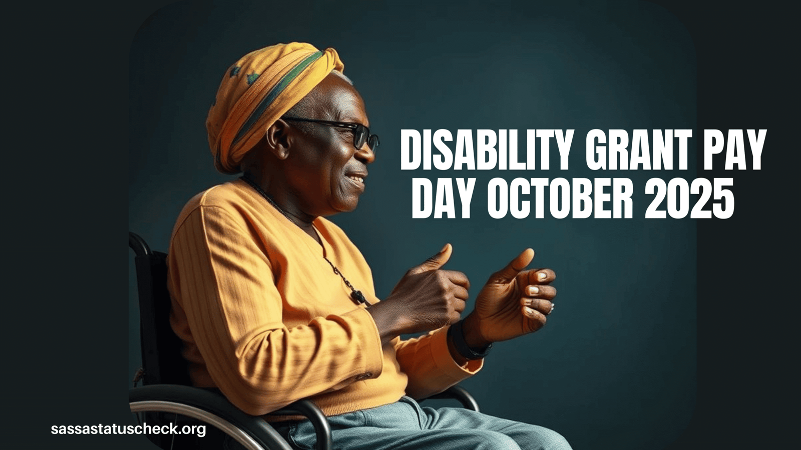 Disability Grant Pay Day October 2025 Confirmed