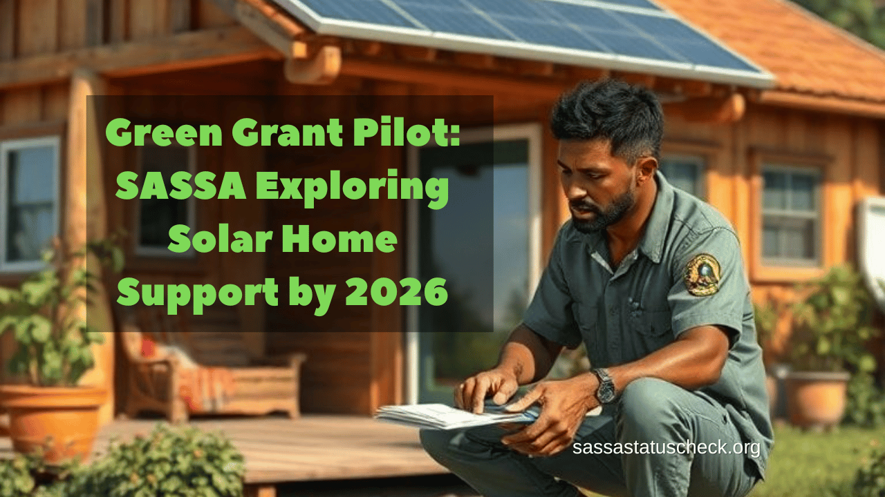 Green Grant Pilot SASSA Exploring Solar Home Support by 2026