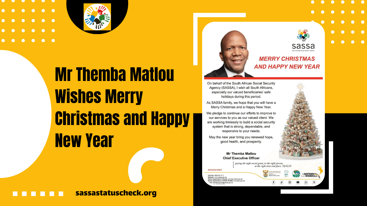 Mr Themba Matlou Wishes Merry Christmas and Happy New Year