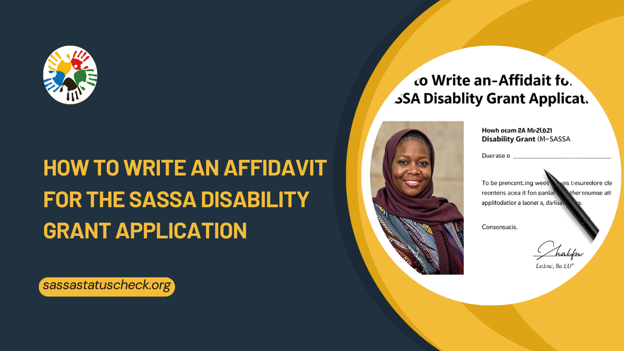 How to Write an Affidavit for the SASSA Disability Grant Application