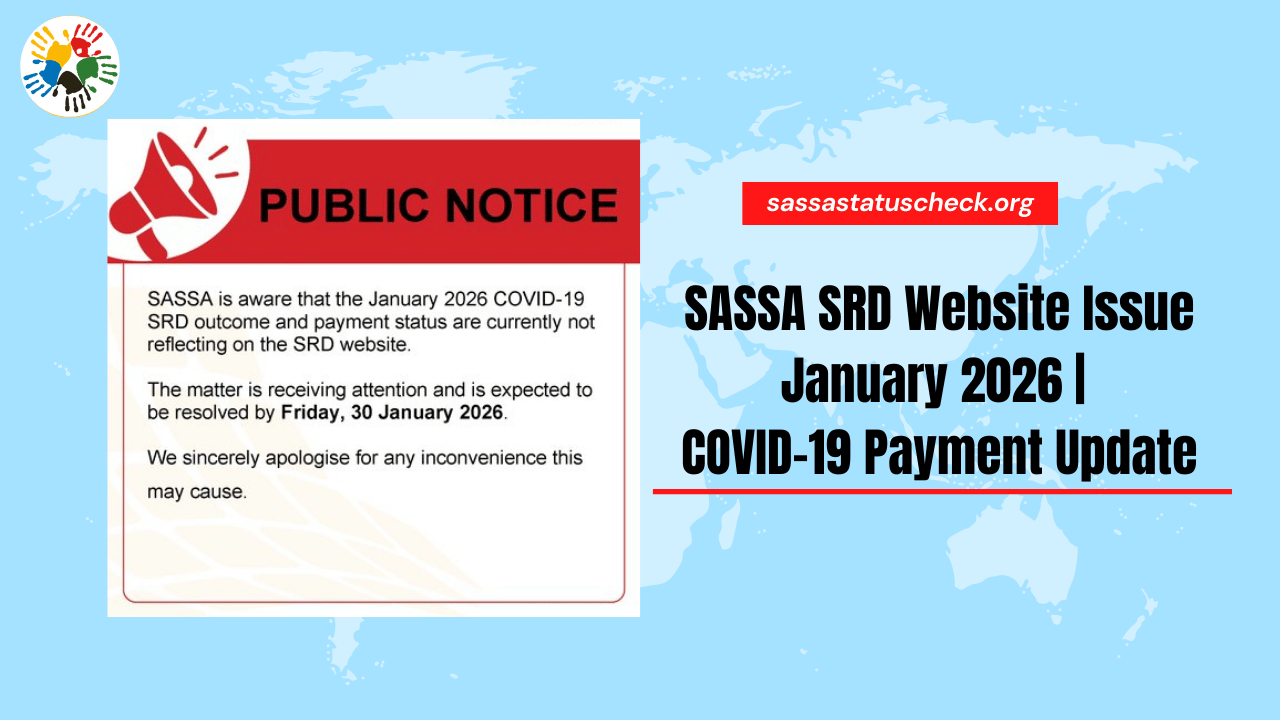 SASSA SRD Website Issue January 2026 COVID-19 Payment Update