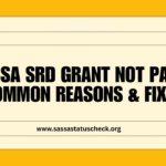 SASSA SRD Grant Not Paid Common Reasons & Fixes